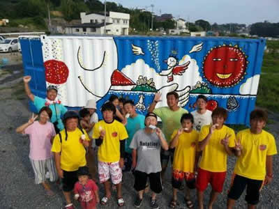 2012年 人吉球磨 コンテナ壁画