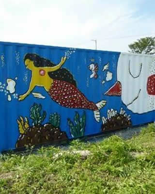 2013年 天草市 コンテナ壁画