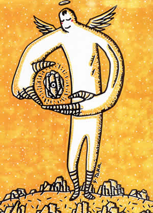 天使 マッキー絵