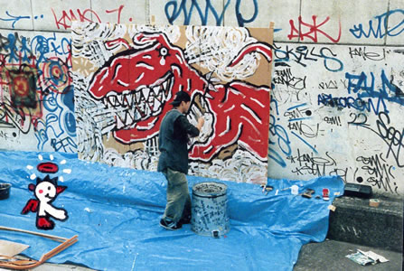 ライブペインティング 制作風景