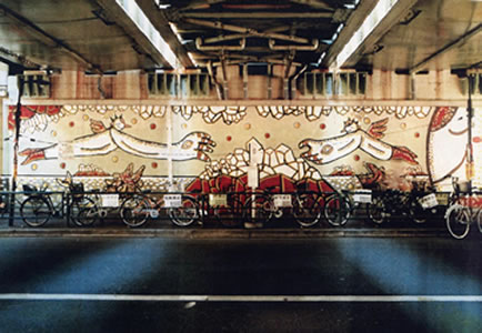 新大久保 壁画 1998年10月