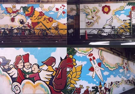 新大久保 壁画 2005年3月