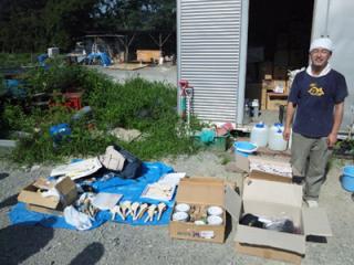 夜の被災地訪問